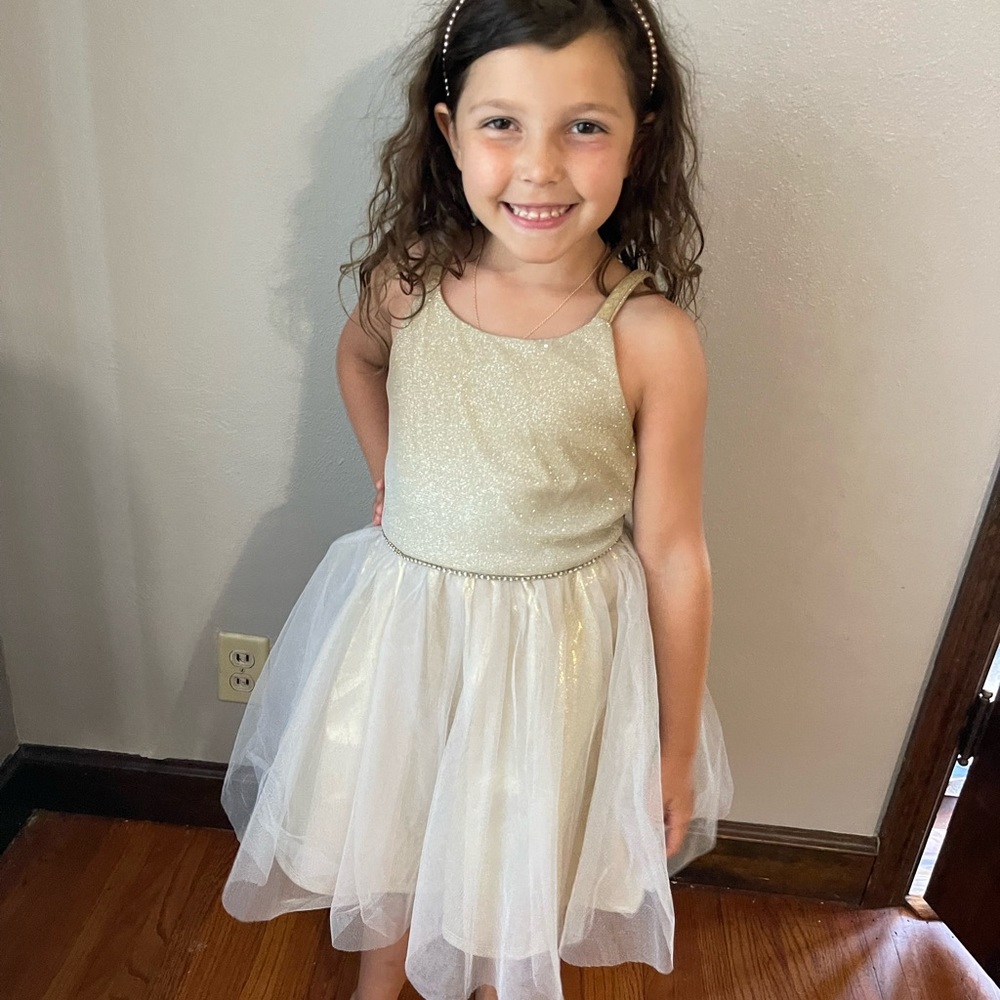 Zunie Ombré gold dress Size 6x